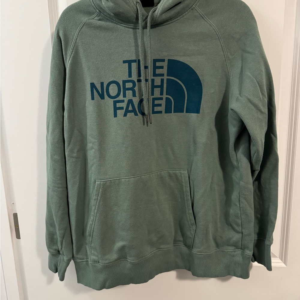 The North Face Green Pullover Sweater with Logo